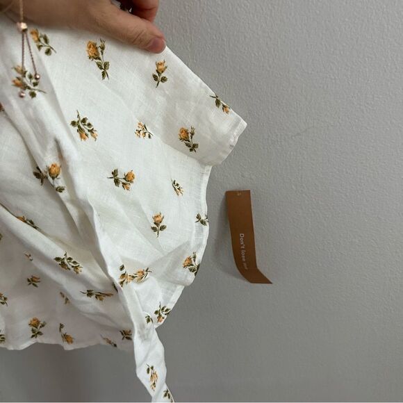 Reformation Indio Floral Dress Linen - Picture 4 of 7